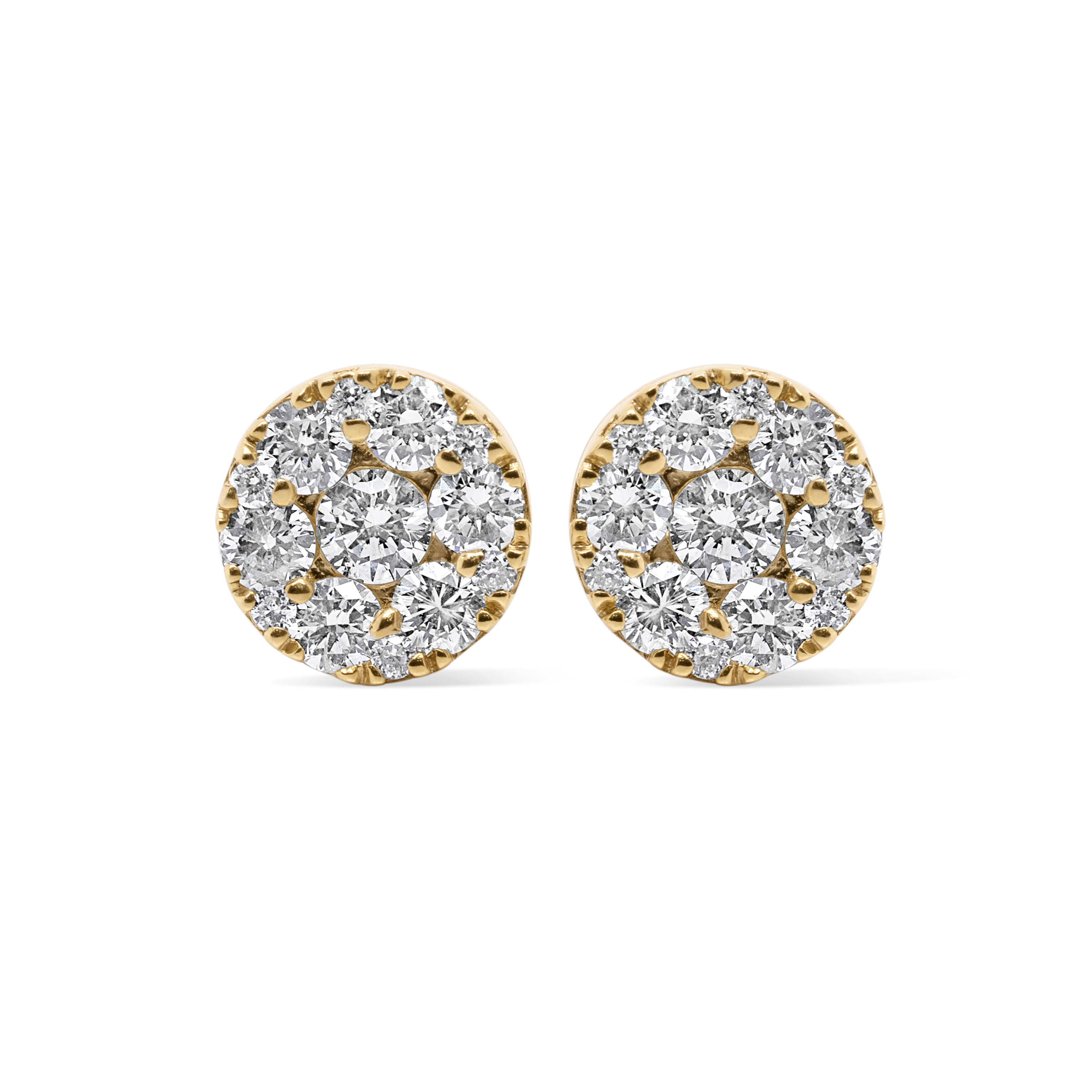 Diamond Earrings 0.77 ct. 10K Yellow Gold